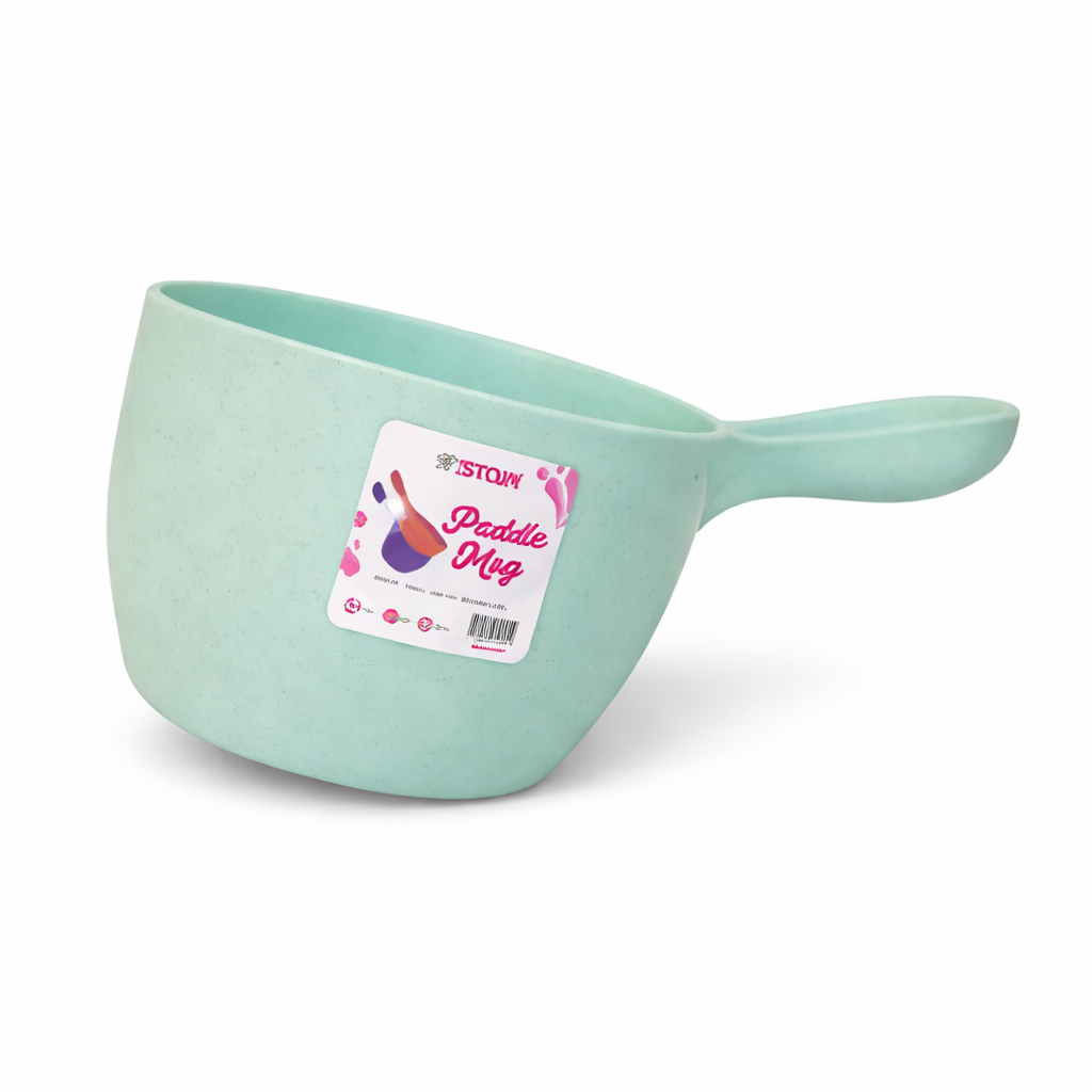 Mint Green Plastic Double Mug Scoop with Handle