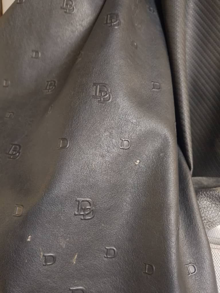 Black Embossed Synthetic Leather Fabric PU Upholstery Material