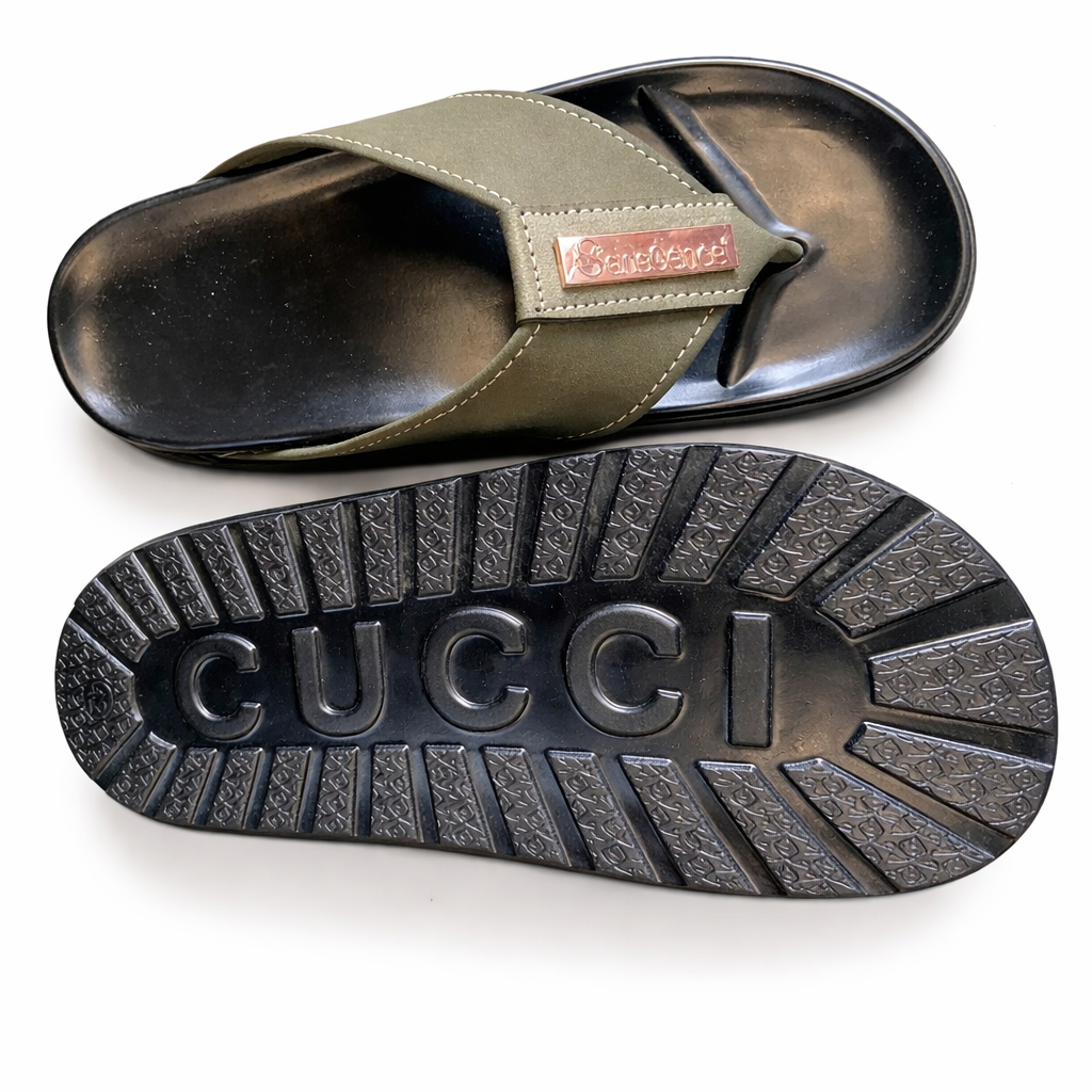 Mens Minimalist Slip On Toe Post Sandals