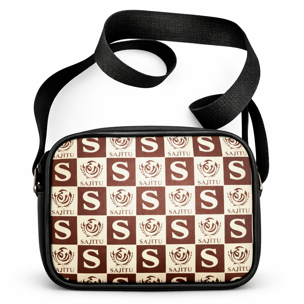 Premium Checkered Crossbody Shoulder Bag