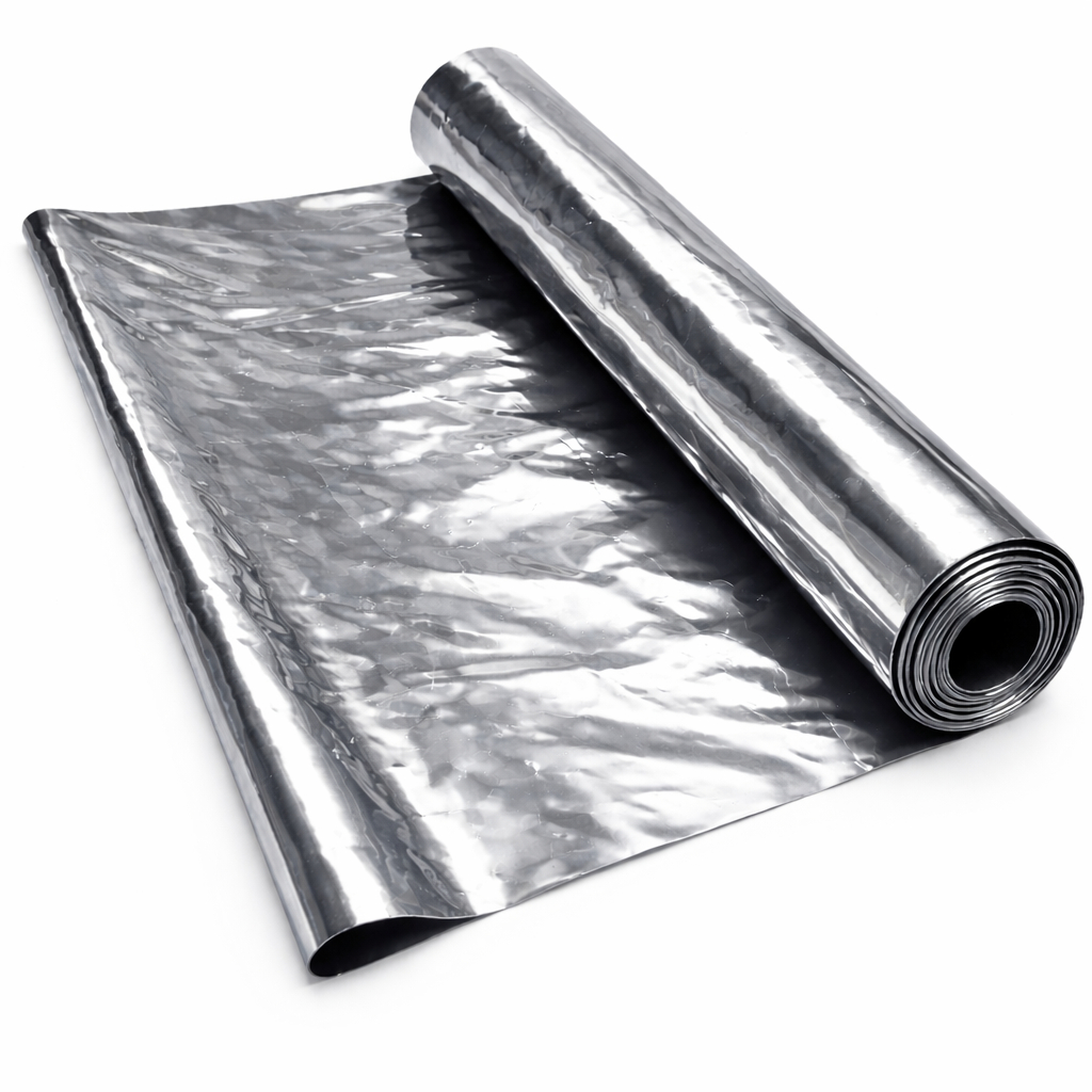 LuxeMirror Metallic Patent Leather Chrome silver Finish