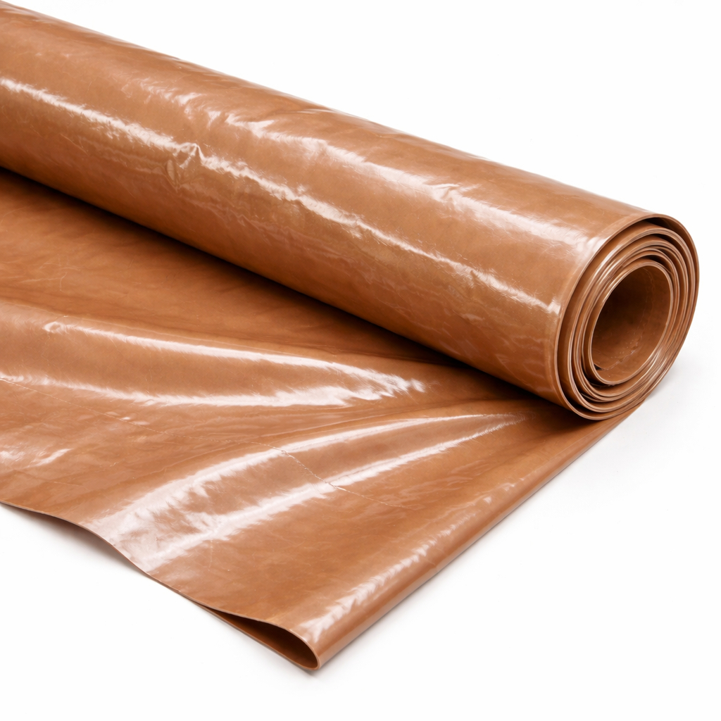 Quality Gloss Finish Leather Chocolate Brown Patent