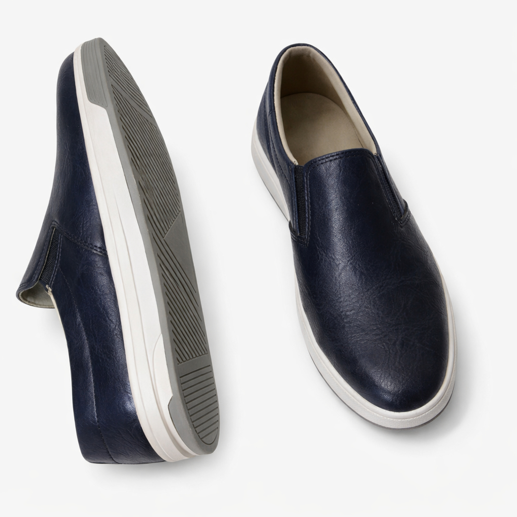 Men Slip On Casual Loafer shoe with White Sole