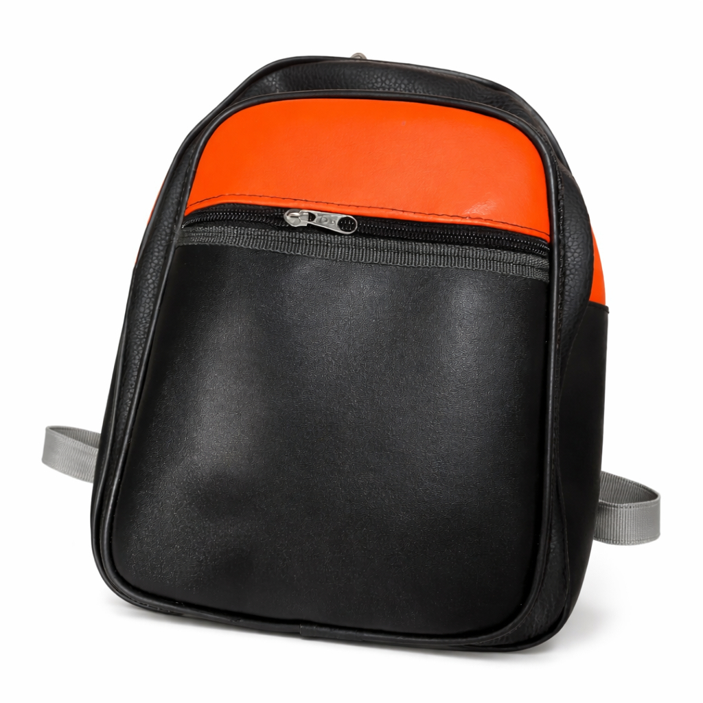 Compact Two Tone Zip Backpack