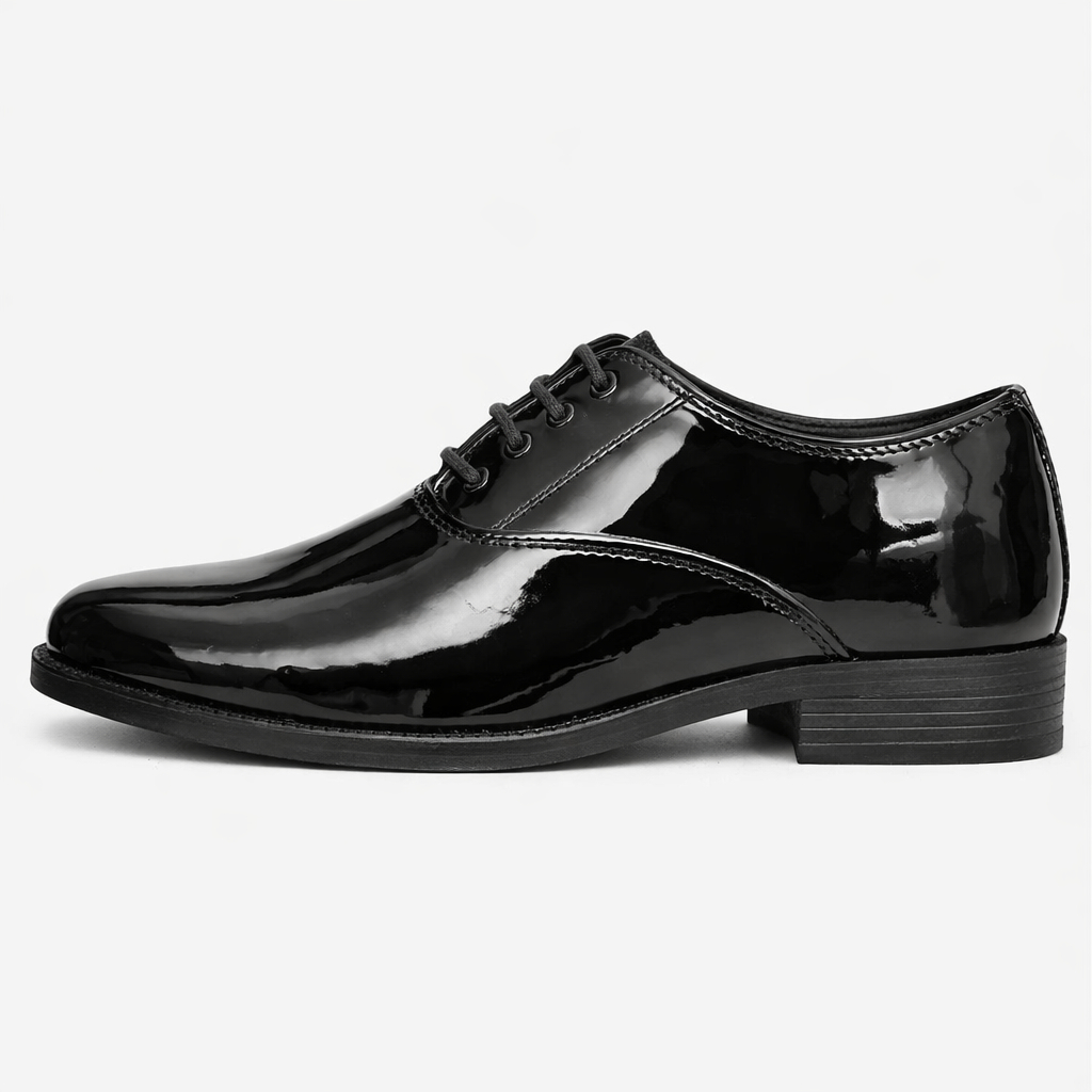 Mens Black Patent Leather Dress Shoe