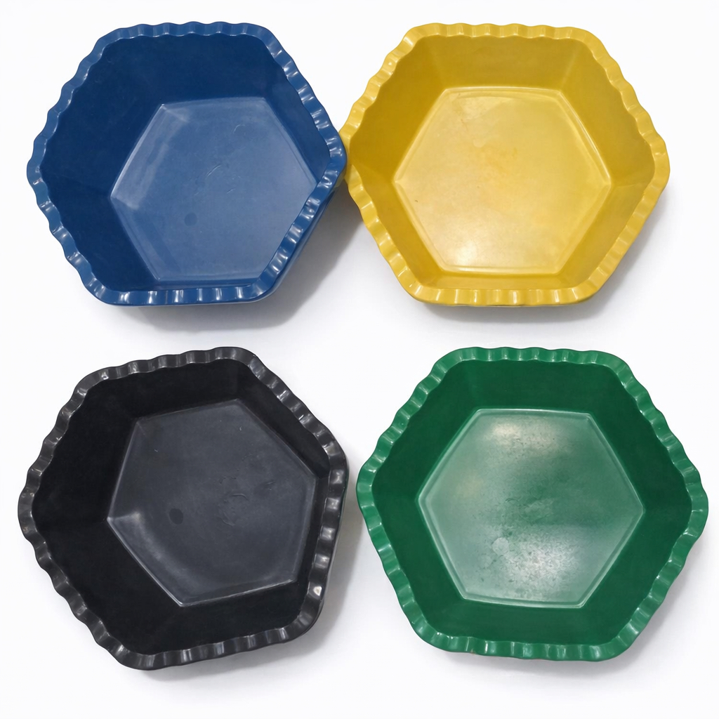 Hexagonal Plastic Serving Bowls