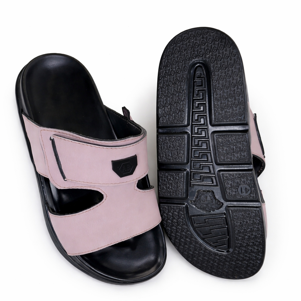 Two Tone Adjustable Slide Sandals