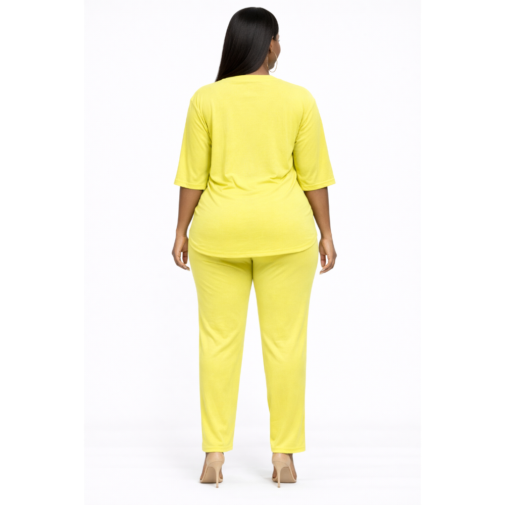 Lime Button Lounge Set