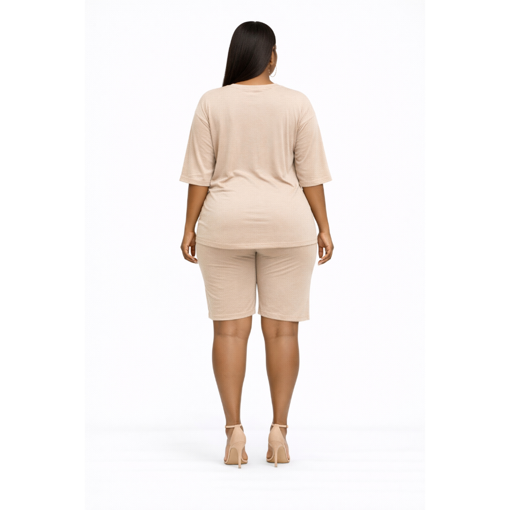 Cute Print Shorts Set