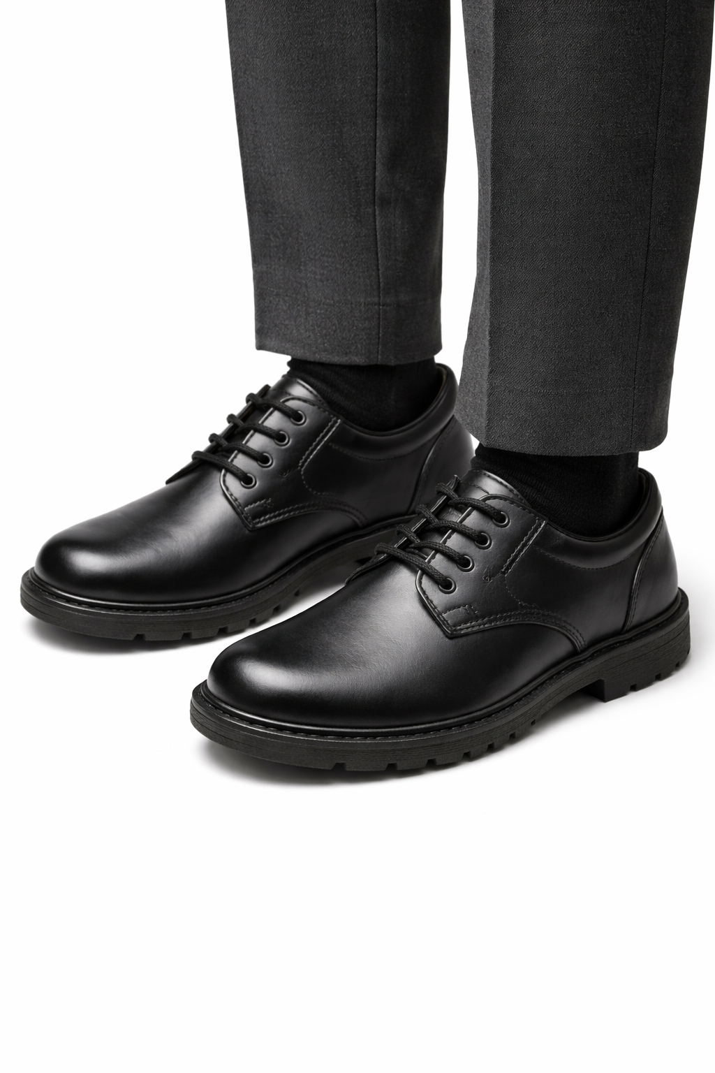 Male Leather School Shoes