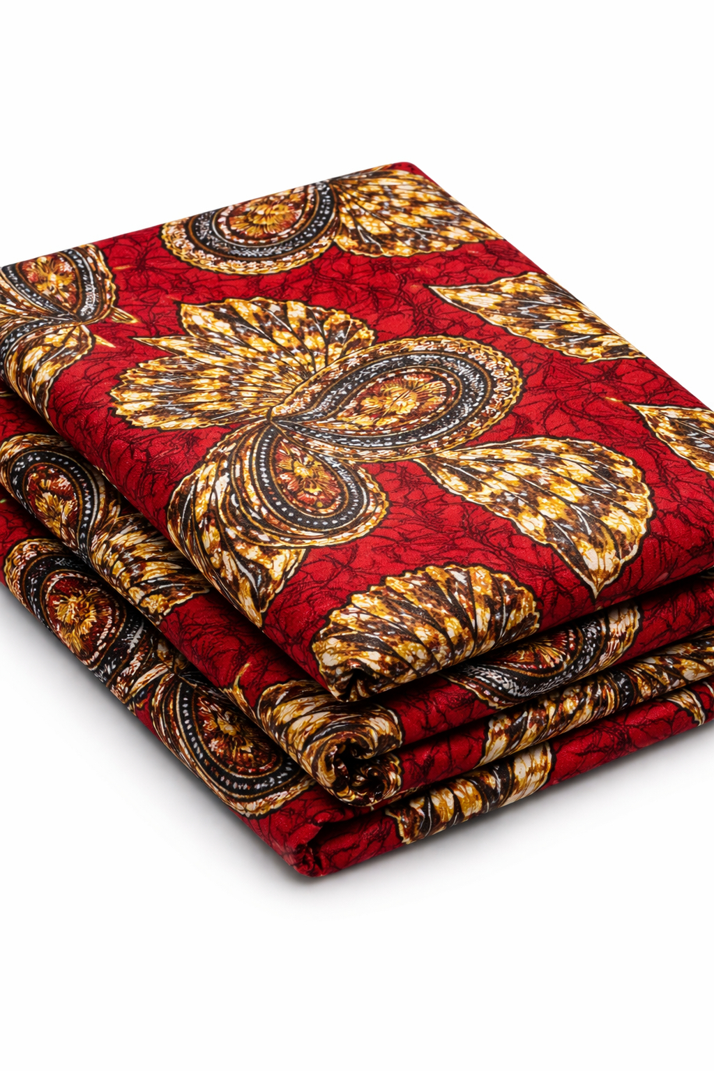 Yellow and Red Ankara Fabric