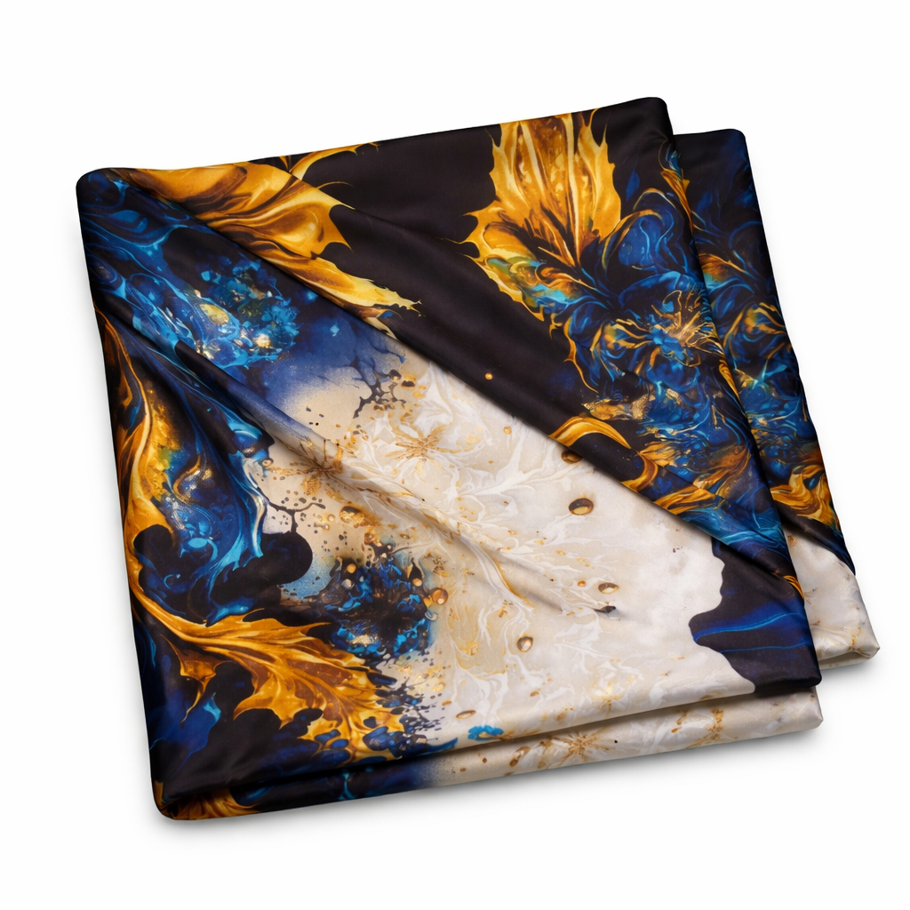 Abstract Floral Print vintage Fabric