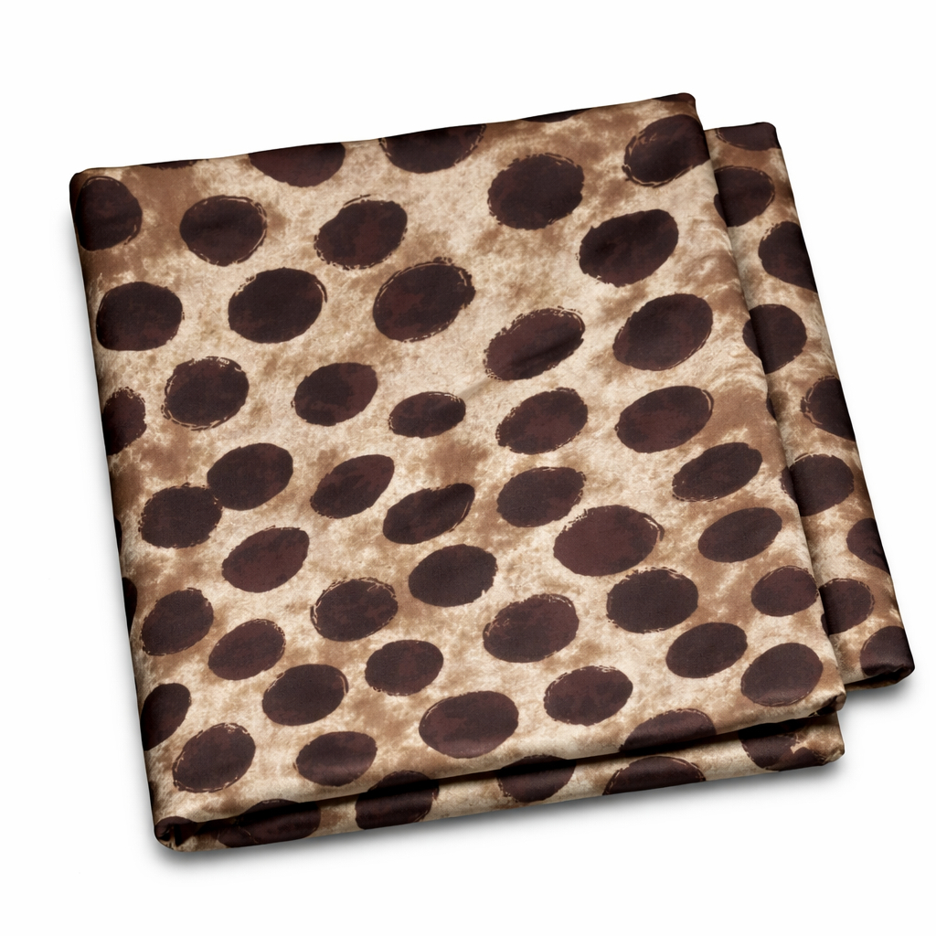 Animal Print vintage Fabric Brown and Cream Pattern