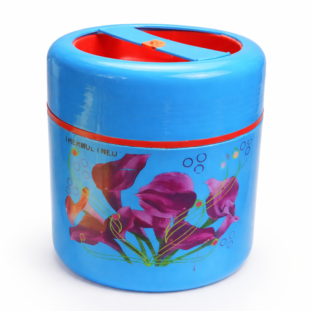 Insulated Plastic Food Flask with Carry Handle