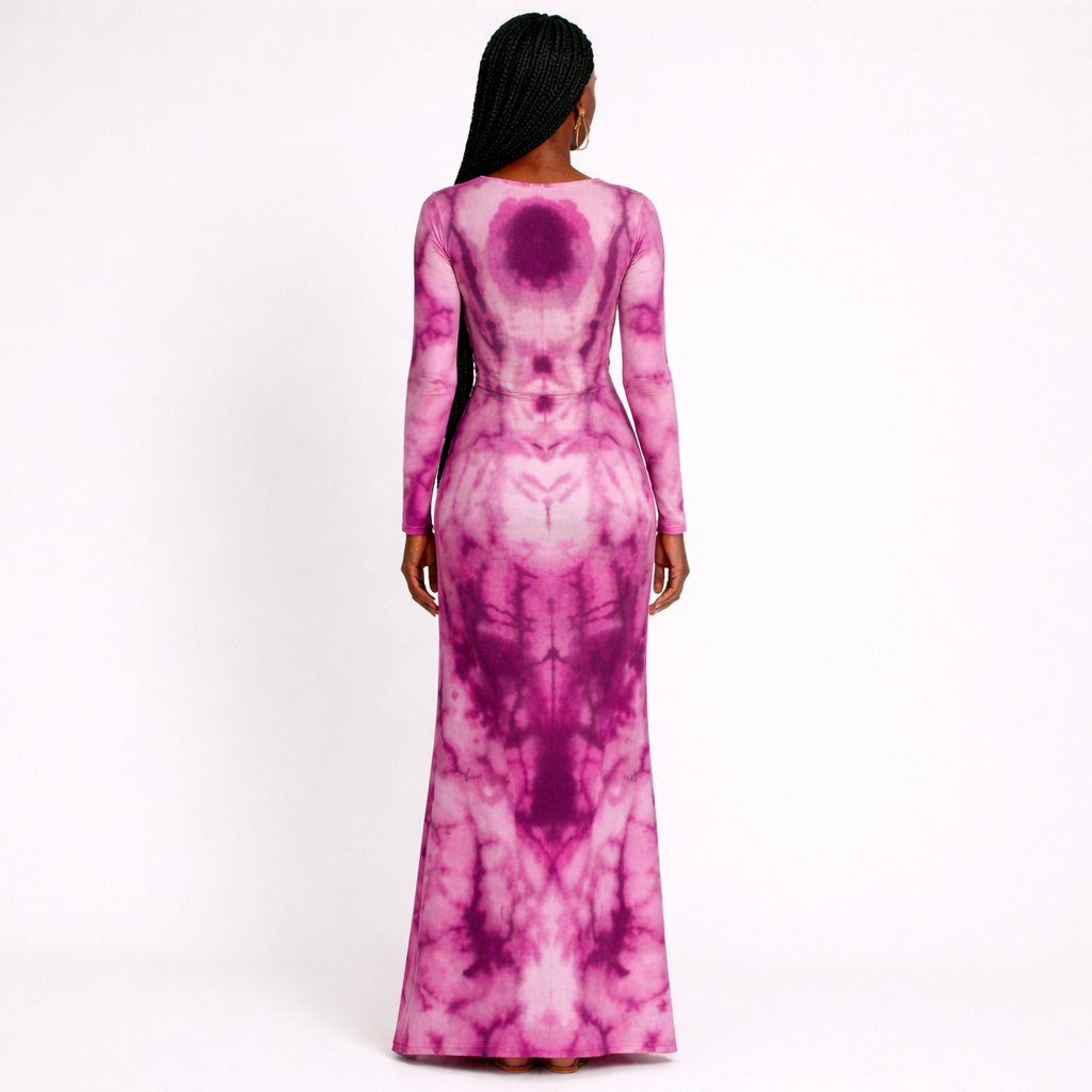 Pink Abstract Pattern vintage Fabric