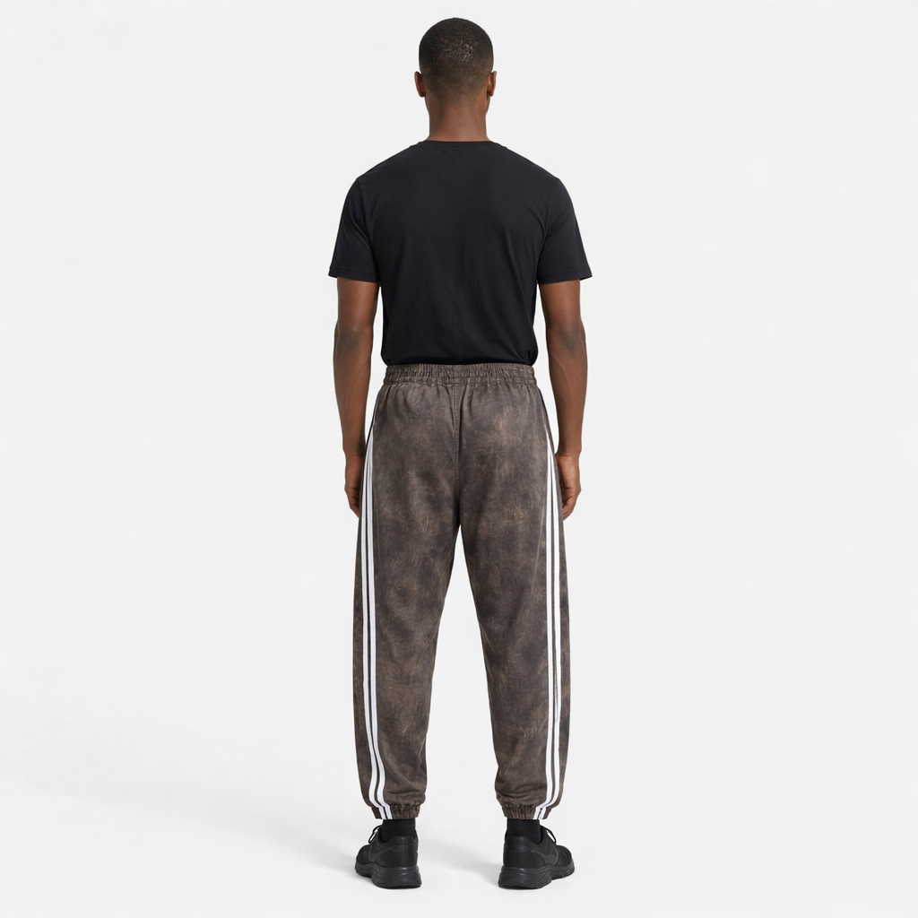 Quality Men Washed Grey Side Stripe Sweatpants