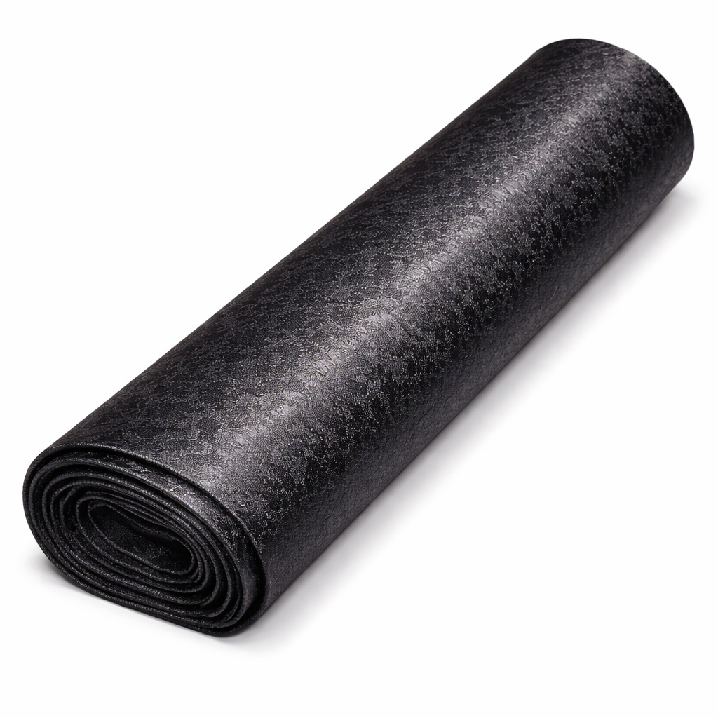 Premium Black Patterned Leather Material