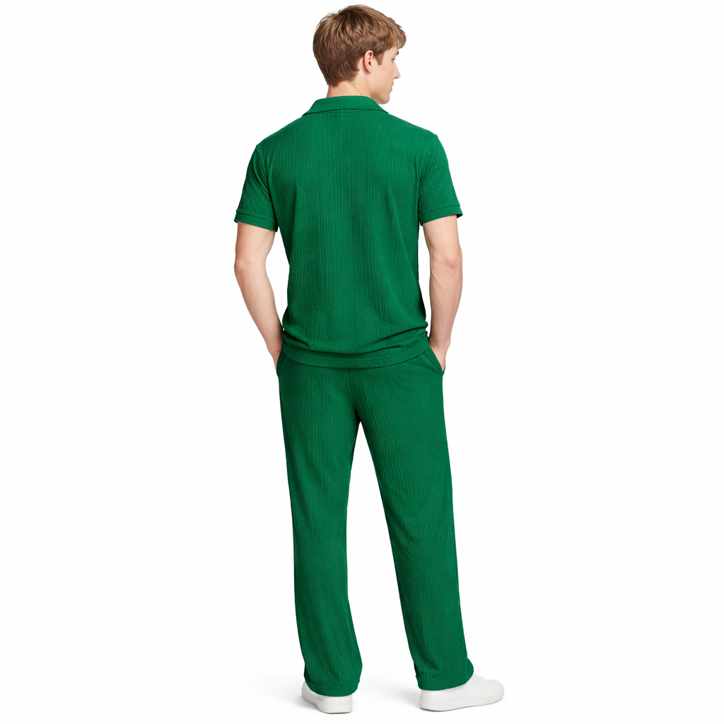 Emerald Comfort Textured Two Piece Set for Boys