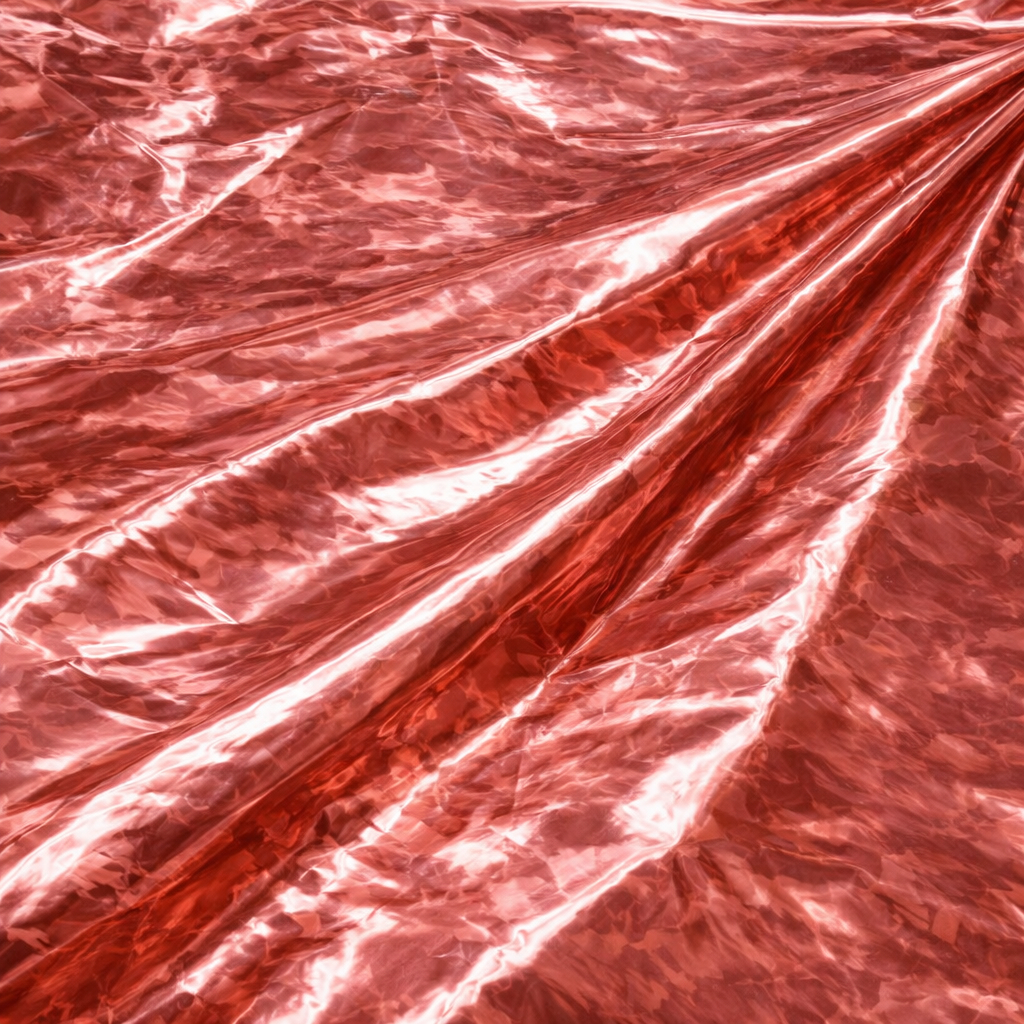 Rose Gold Mirror Patent Leather Material