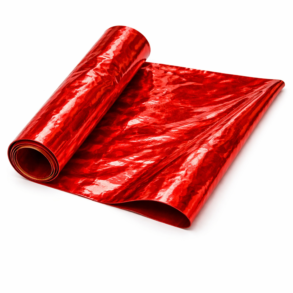 Crimson Mirror Patent Leather Material