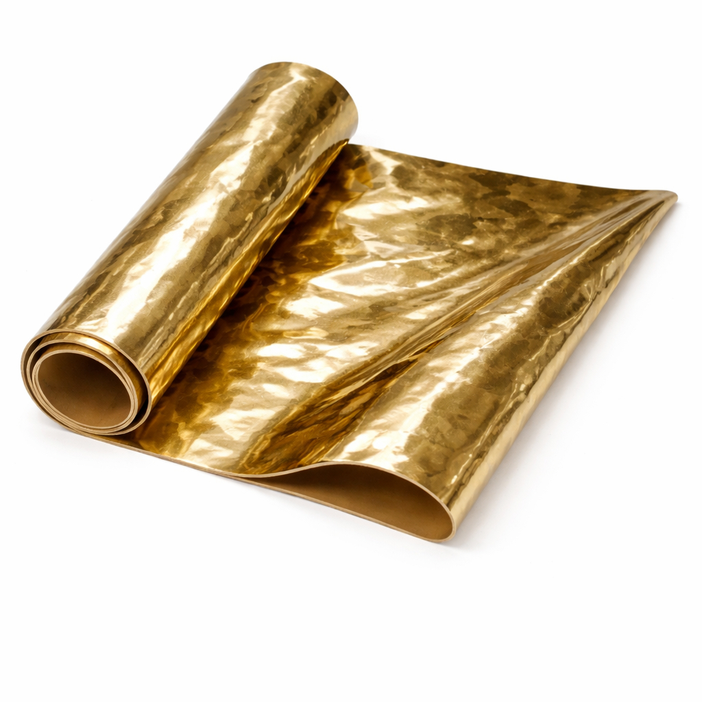 Champagne Gold Mirror Patent Leather Material