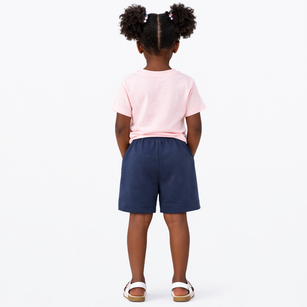 Kids Midnight Blue Unicorn Graphic Lounge Shorts