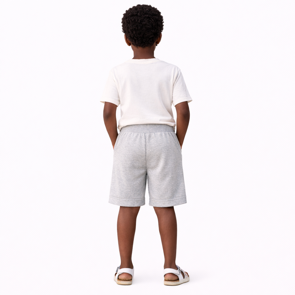 Elastic Waist Casual Sweat Shorts for Boys and Girls