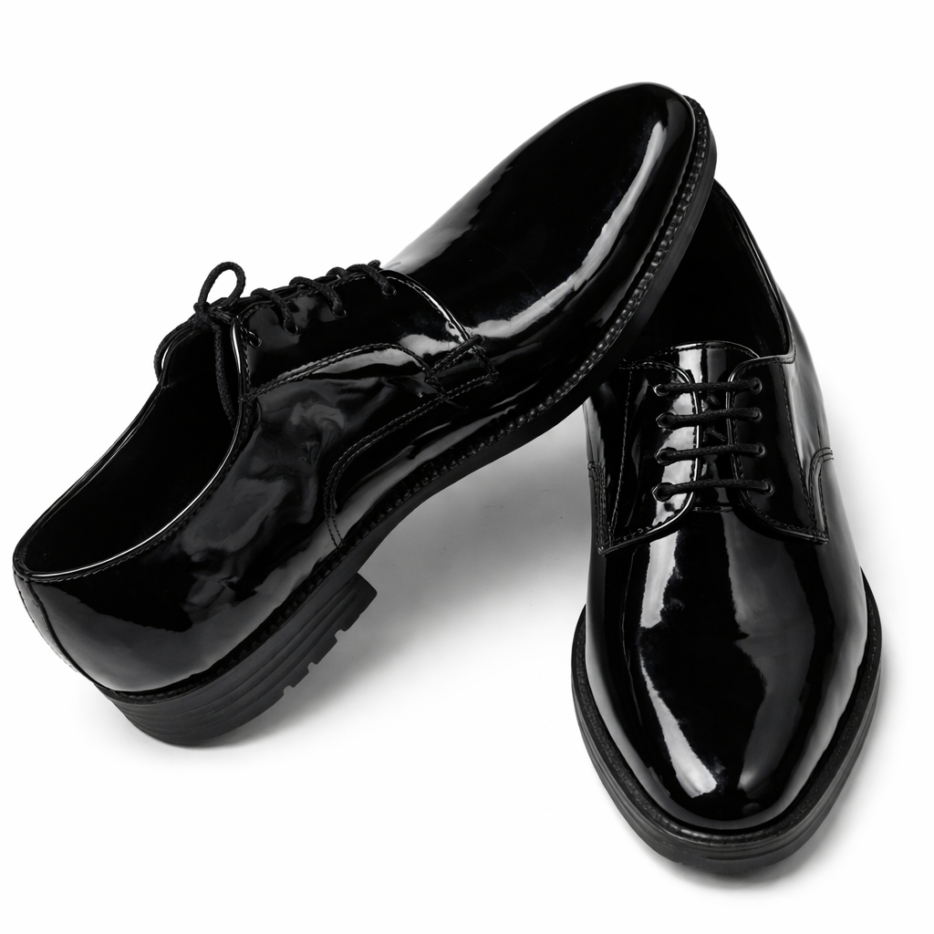 Mens Glossy Lace Up Formal Dress Shoe