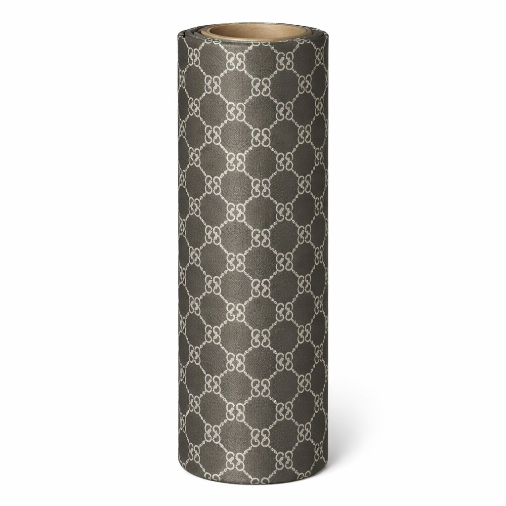 Geometric Pattern Synthetic Leather Fabric