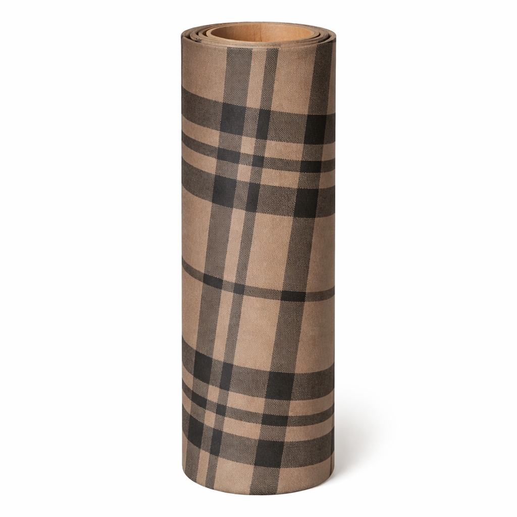 Beige Grid Pattern Upholstery Fabric