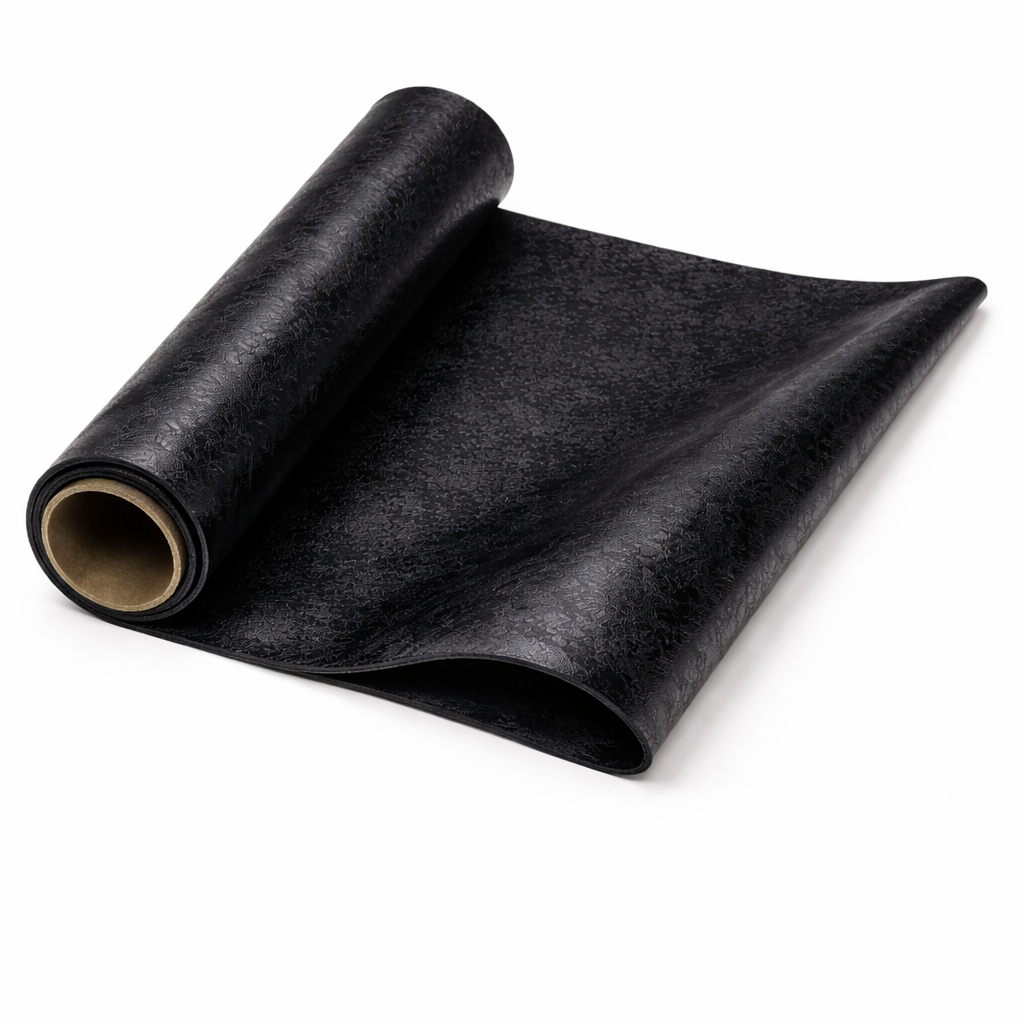 Premium Black Patterned Leather Material