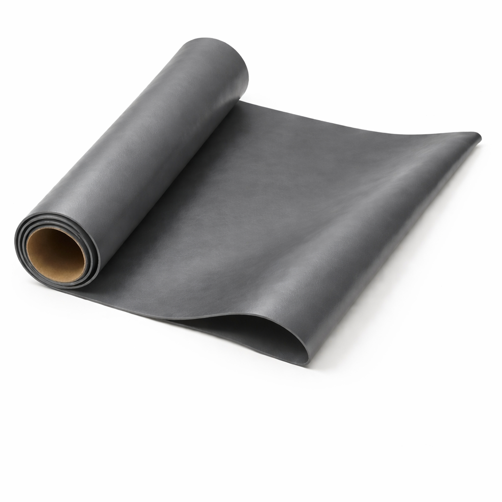 Premium Slate Gray Smooth Leather Material