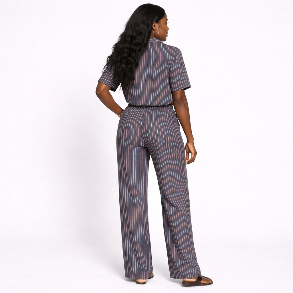 Striped Woven Fabric Material