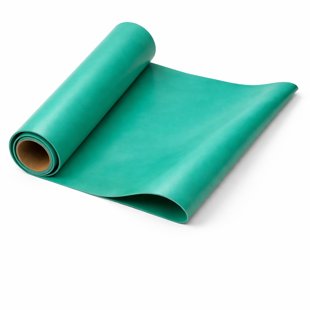 Premium Emerald Green Smooth Leather Sheet