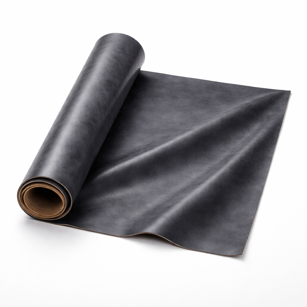 Premium Charcoal Smooth Grain Leather