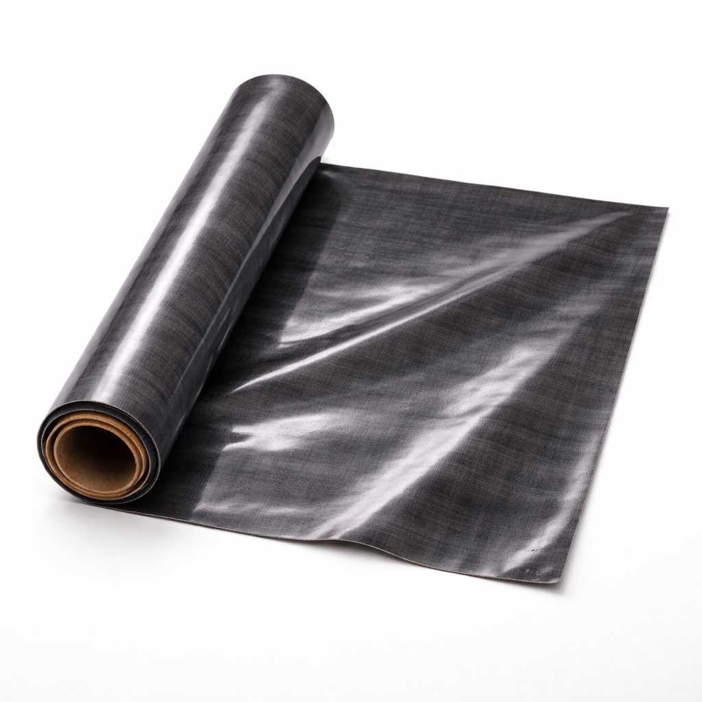 Graphite Crosshatch Gloss PU Leather