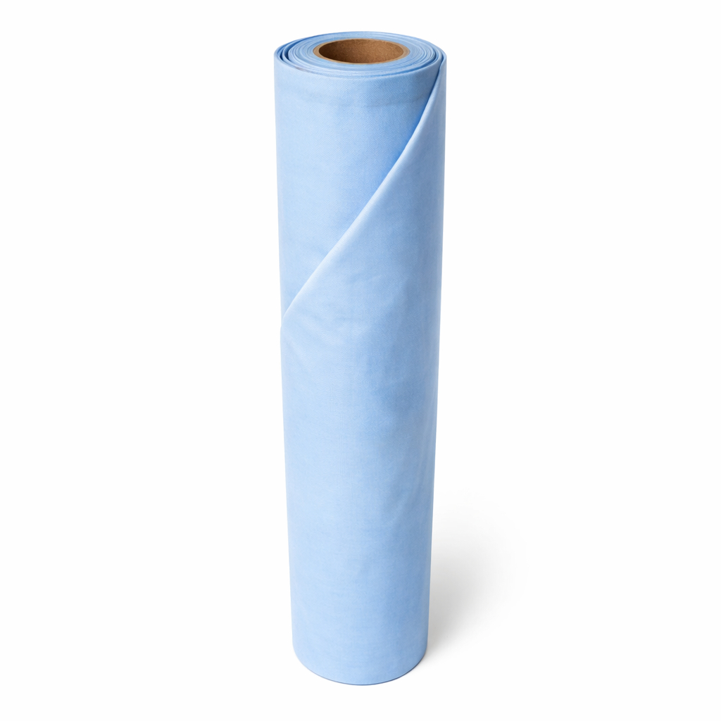 Light Blue Smooth Leather Material