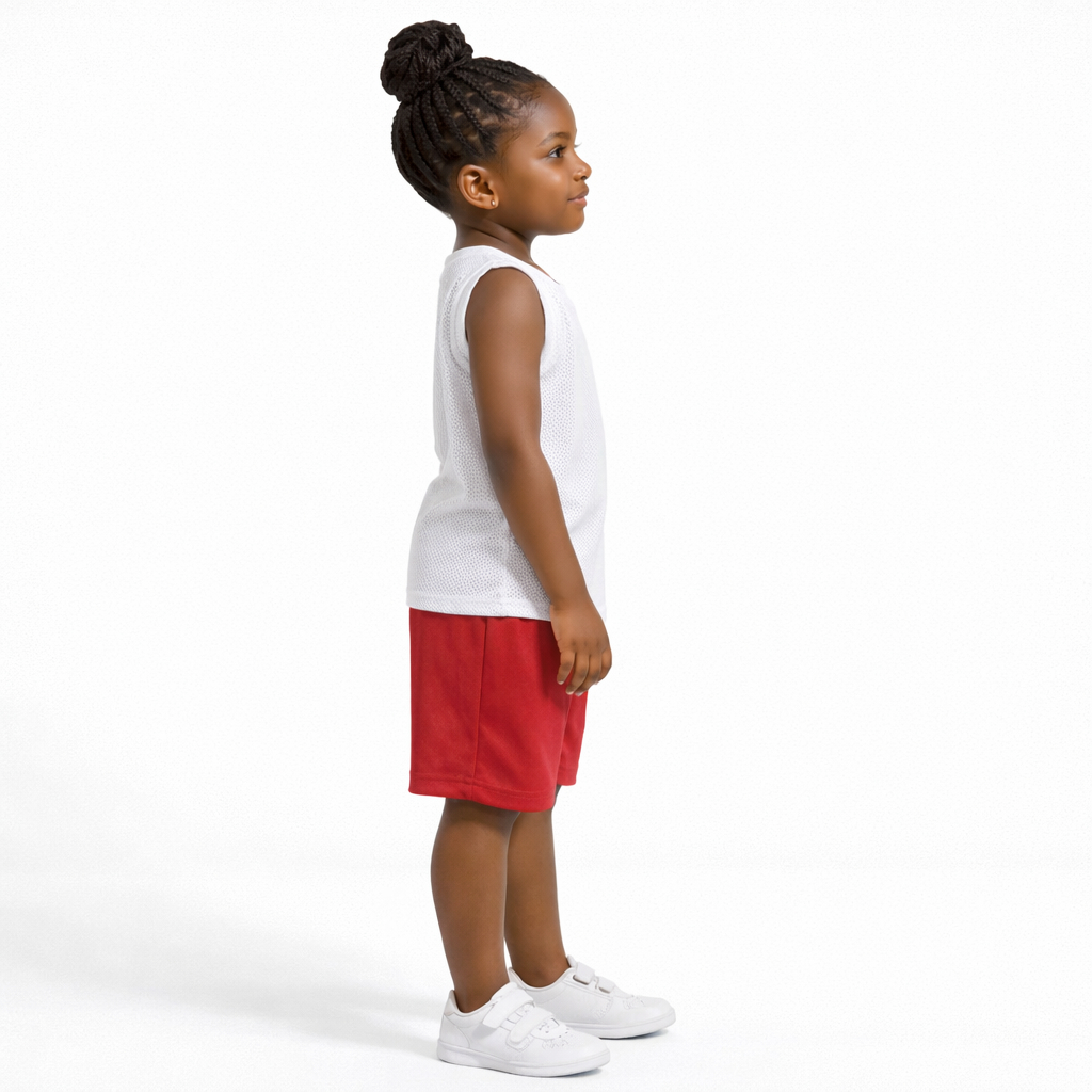 Kids Sleeveless Sports Tee and Shorts Set