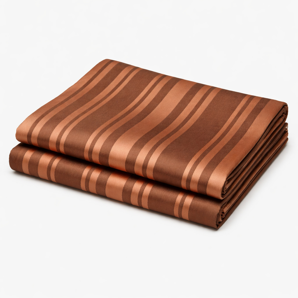 Brown Striped Senator Fabric