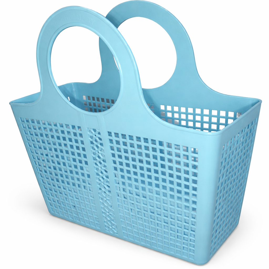 Plastic Multi Purpose Storage Carry Basket with Dual Handles