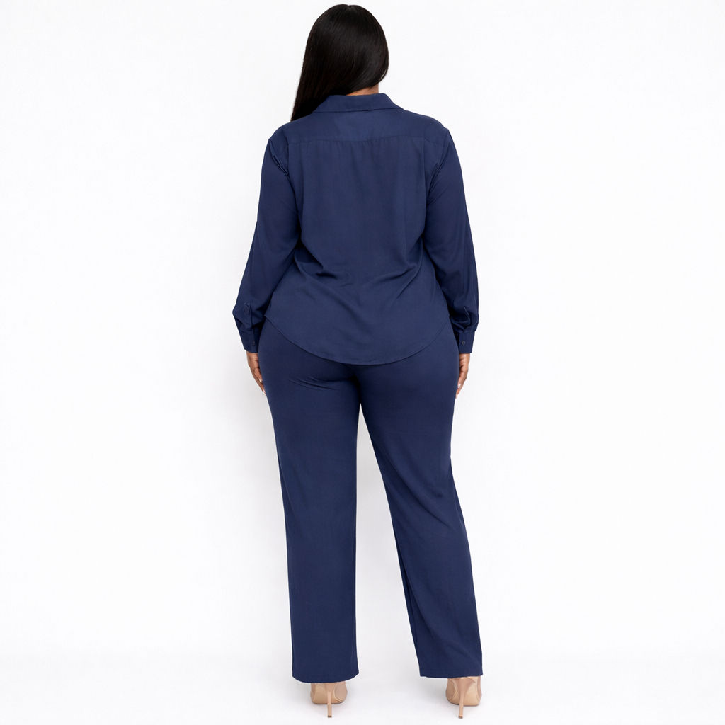 Midnight Blossom Two Piece Lounge Set