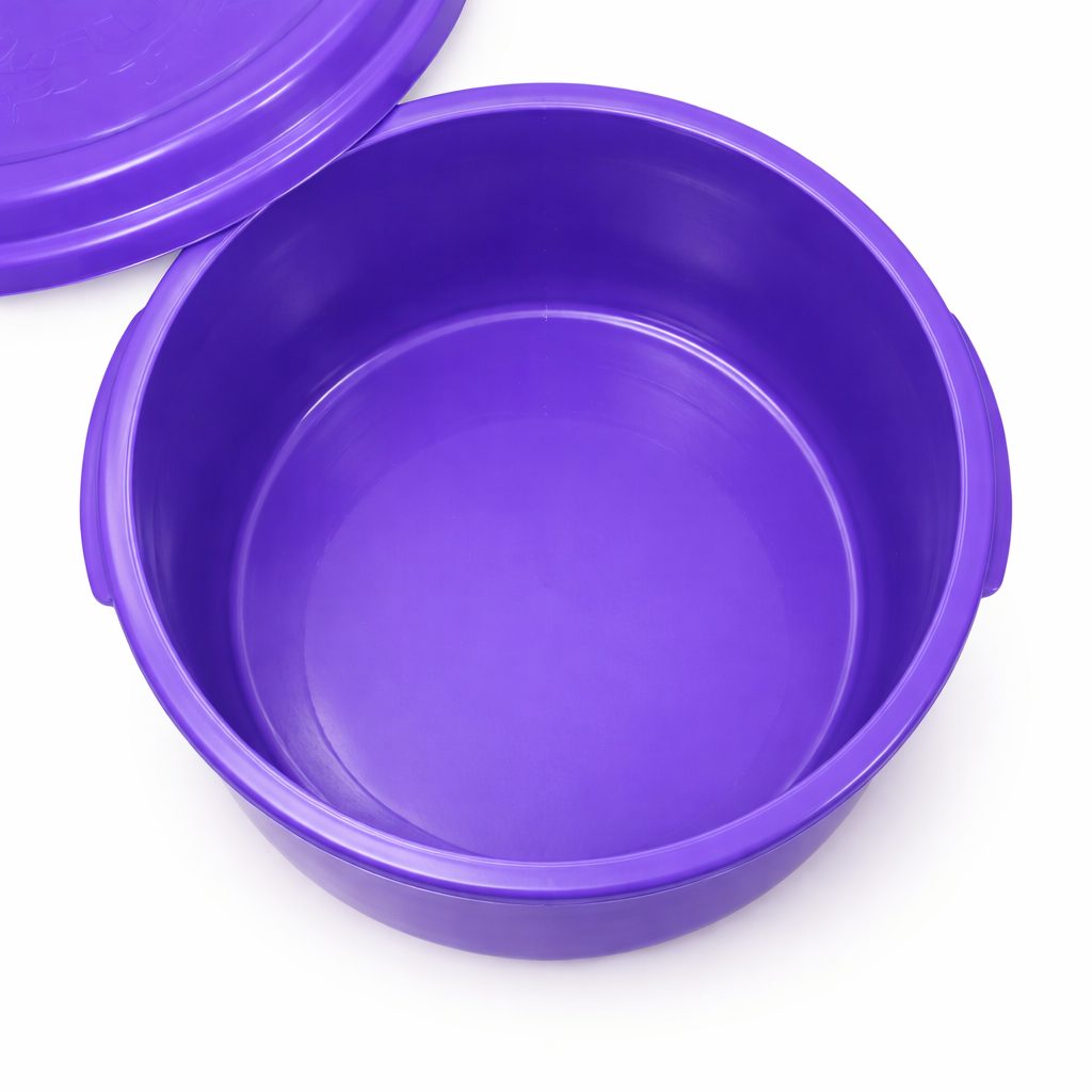 Plastic Food Storage Bowl with Lid Multi Purpose Kitchen Container