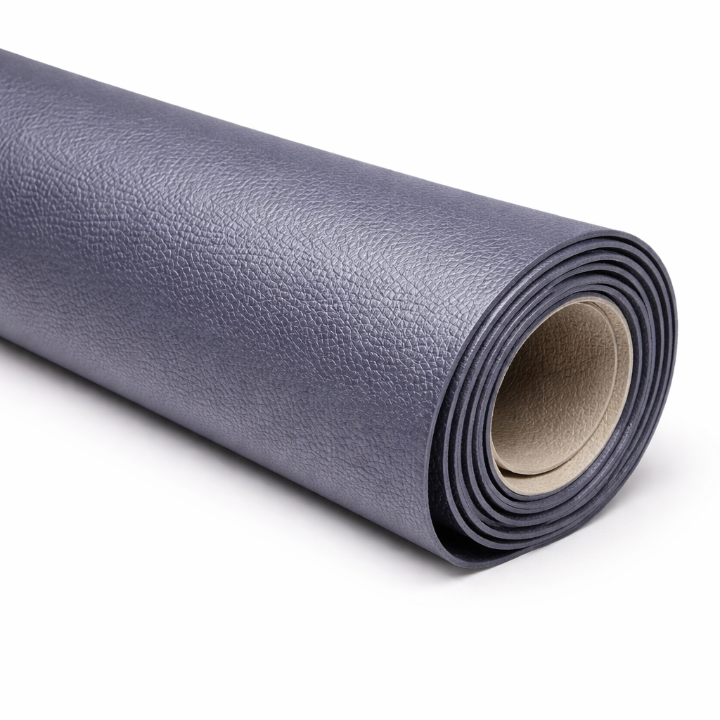 Grey Synthetic Leather Fabric PU Upholstery Material