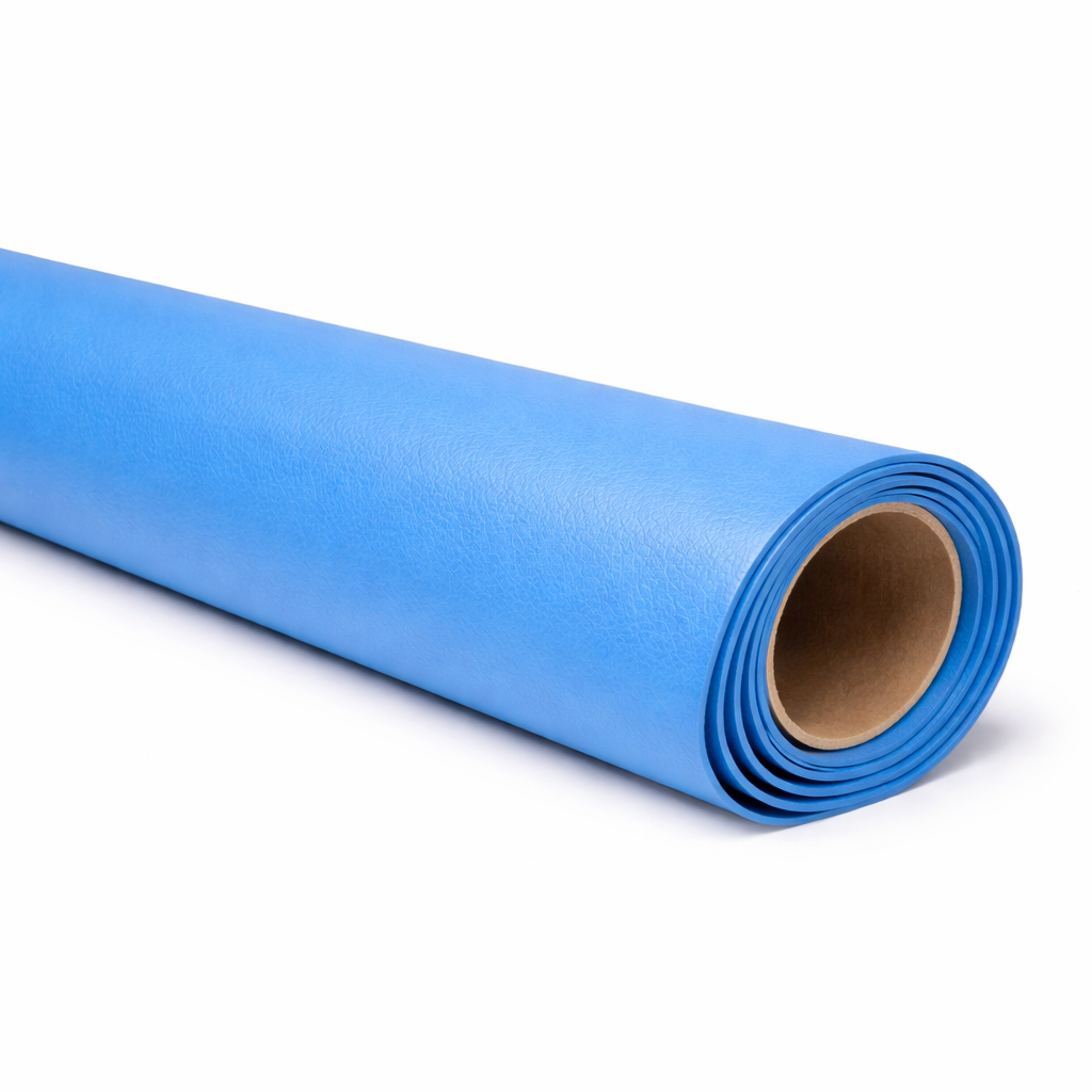 Blue Synthetic Leather Fabric PU Upholstery Material