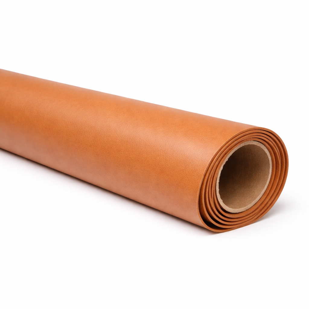 Brown Synthetic Leather Fabric PU Upholstery Material