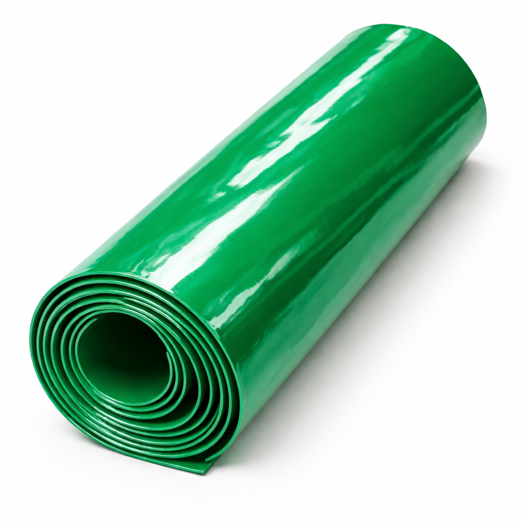 Glossy Emerald Green Synthetic Leather Fabric