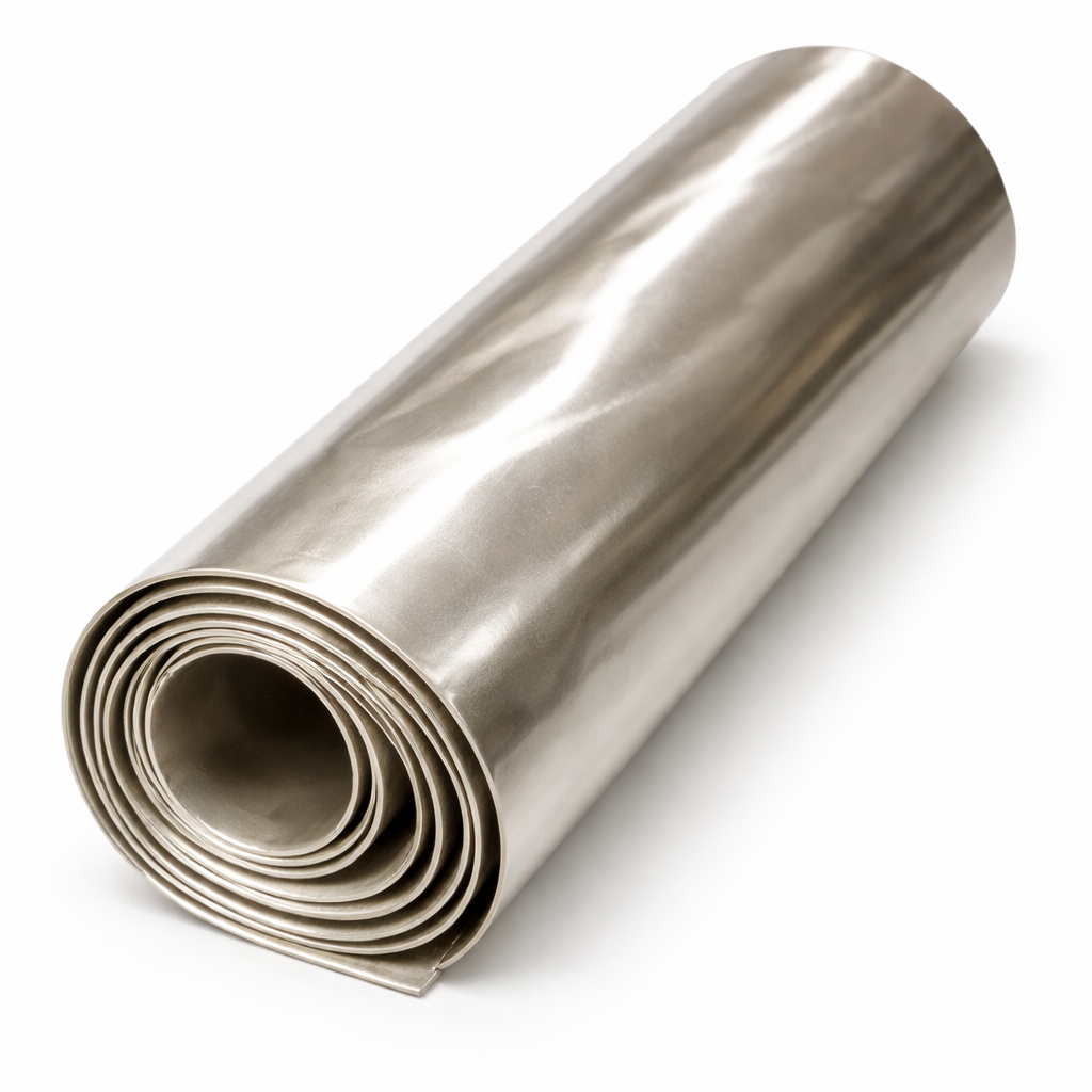 Metallic Silver Synthetic Leather Fabric