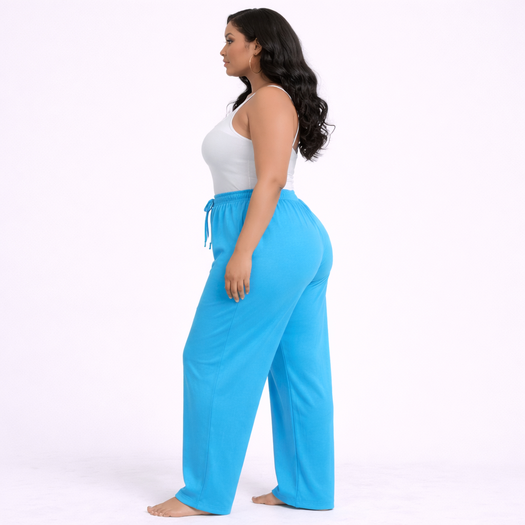 Women Blue Print Jogger Pants