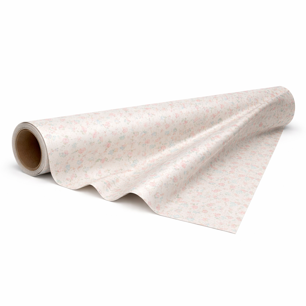 Floral Speckled Synthetic Leather Fabric   Pastel Printed PU Upholstery Material