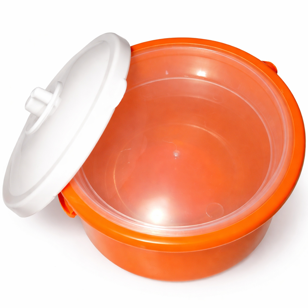 Amber Kiddo Plastic Food Warmer Bowl with Lid Insulated Serving Bowl